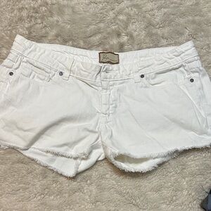 PAIGE Crisp White Jean Shorts for Women